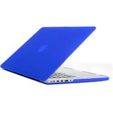 MacBook Pro Retina 15.4 inch Frosted structuur hard Kunststof Hoesje / Case (blauw)