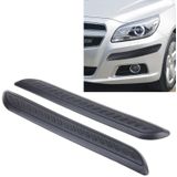 2 stk universeel auto Auto Rubber Body Bumper Guard Protector Strip Sticker (zwart)