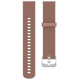 22mm Texture Siliconen polsband horlogeband voor Fossil Gen 5 Carlyle  Gen 5 Julianna  Gen 5 Garrett  Gen 5 Carlyle HR (Bruin)