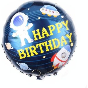 10 STUKS Ruimte Aluminium Film Ballon Kinderen Versieren Verjaardagsfeest Decoratie Ballonnen  Stijl: Blauw
