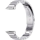Voor Huawei Band 6 / Honor Band 6 Mijobs Bamboe Roestvrijstalen Metalen Horlogeband (Zilver)