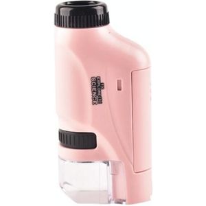 Kinderen Handheld Draagbare Laboratoriumapparatuur Microscope Speelgoed  Kleur: Lite Standard (Pink)