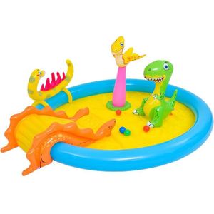 Home Grote Cartoon Animal Drama Zwembad Water Spray Opblaasbare Zwembad Slide Pool (Dinosaurus)