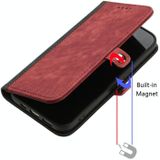 Voor Huawei Mate 10 Pro Side Buckle Double Fold Hand Strap Lederen Telefoon Case (Rood)