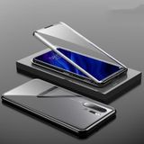 Voor Huawei P30 Pro Magnetic Metal Frame Dubbelzijdige Tempered Glass Case (Zwart)