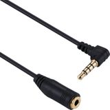 20cm 3.5mm Jack Audio Male naar vrouwelijke Headset microfoon uitbreiding Cable(Black)