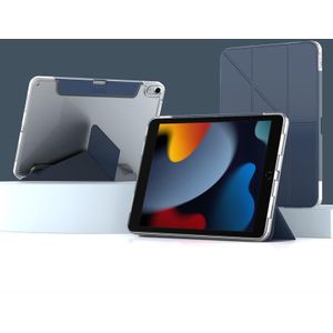 Voor iPad 10.2 2021 / 2020 / 2019 Mutural Deformation Stand Smart lederen tablethoes