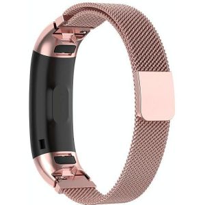 Voor Huawei Band 3 & 4 Pro Milanese Strap(Rose Pink)