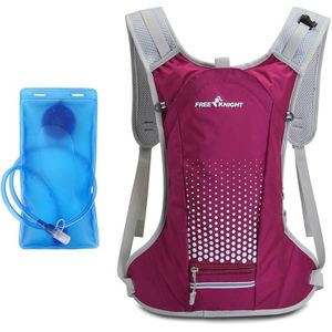 Gratis Knight FK0215S Outdoor Fietsen Watertas Vest Wandelen Watervoorziening Rugzak met 2L Drinktas (Rose)