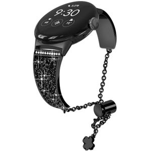 Voor Google Pixel Watch 20 mm diamanten ketting verstelbare horlogeband