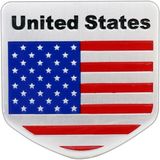 Auto-Styling halfronde vorm USA vlag patroon Random decoratieve Sticker