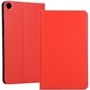 Universele lente textuur TPU beschermende case voor Huawei Honor tabblad 5 8 inch/MediaPad M5 Lite 8 inch  met houder (rood)