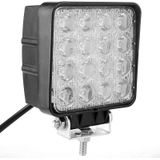 48W Bridgelux 4000lm 16 LED wit licht Floodlight Engineering Lamp / waterdicht IP67 SUV's licht  DC 10-30V(Black)
