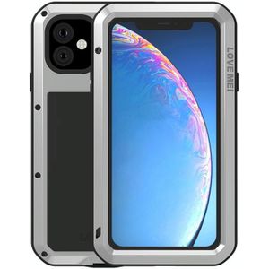 Voor iPhone 11 liefde MEI metaal schokbestendig waterdicht stofdichte beschermhoes (zilver)