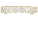 Hip-HopGold-Plated Micro-Inlaid Zircon 8 Gold Braces  Kleur: Gold Lower Teeth