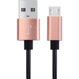 30cm to 100cm High Speed Spring Style Micro USB to USB 2.0 Flexible Elastic Spring Coiled Kabel USB Data Sync Kabel  Voor Galaxy  Huawei  Xiaomi  LG  HTC  Sony en Other Smart Phones(Rose Goud)