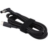 PD 100W 6 0 x 1 4 mm elleboog naar USB-C / Type-C nylon geweven voedingskabel  kabellengte: 1 7 m
