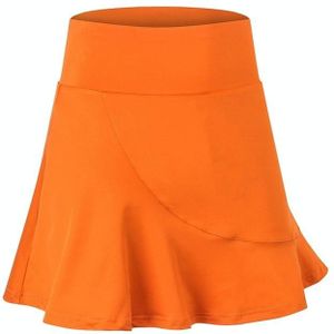 Anti-geleegd en sneldrogend sportrok met mini-sokken voor vrouwen (kleur: oranje grootte: s)