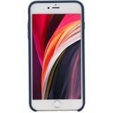 Voor iPhone SE 2020 Shockproof Full Coverage Siliconen soft protective case (donkerblauw)