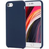 Voor iPhone SE 2020 Shockproof Full Coverage Siliconen soft protective case (donkerblauw)