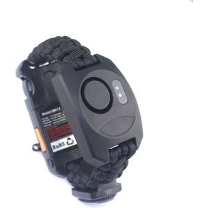 Multifunctionele gevlochten paraplu touw horloge alarm armband outdoor survival armband