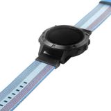 Voor Garmin Fenix 5 Quick Release nylon vervangende polsband horlogeband (Lake Blue)
