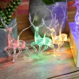 Kerst Elk String Lights Holiday Decoration  Spec: 6m 40 LED's USB Power (kleurrijk licht)