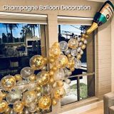 Champagne fles aluminiumfolie ballon set bruiloft partij cocktail party decoratie ballon