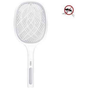 Electrical Mosquito Swatter Mosquito Killer Two-In-One USB Oplaadbare Huishoudelijke Elektrische Mosquito Swatter  Kleur: LEDx10 Grijs (Basis Opladen)