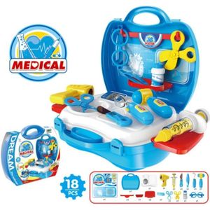 Kinderen simulatie keuken servies gereedschap set cosmetica Pretend Play huis koffer speelgoed  stijl: medische