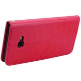 Rose relif horizontaal flip PU lederen Case voor Samsung Galaxy J4 Plus  met houder & kaartsleuven & portemonnee (rood)