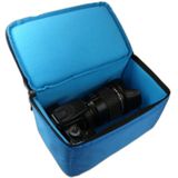 EDAL Waterbestendige DSLR Gewatteerde insert Case Waterproof Zipper Verwijderbare Partitie Camera Bags (Blauw)
