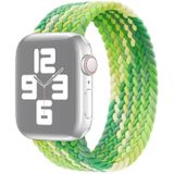 Single Loop Weaving Nylon Replacement Watchband  Size: XS 128mm For Apple Watch Series 6 & SE & 5 & 4 40mm / 3 & 2 & 1 38mm(Lime)