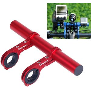 HLD-208 Mountainous Bicycle Aluminium Aluminium Aluminium Stuur Extension Frame Zaklamp Bracket (Rood)