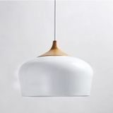 YWXLight massief hout aluminium n hoofd retro emmer creatieve hanglampen (wit)