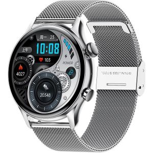 HK8Pro 1.36 inch AMOLED Screen Steel Strap Smart Watch  Support NFC Function / Blood Oxygen Monitoring(Silver)