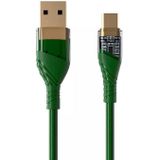 4A USB naar Type-C transparante datakabel voor snel opladen  lengte: 1m