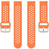 23mm Voor Fitbit Blaze / Fitbit Versa 2 Universal Sport Siliconen vervangende polsband (Oranje)