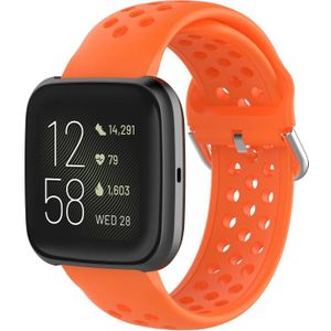 23mm Voor Fitbit Blaze / Fitbit Versa 2 Universal Sport Siliconen vervangende polsband (Oranje)