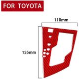 Car Carbon Fiber Gear Panel Decorative Sticker for Toyota Corolla / Levin 2014-2018  Left Drive (Red)