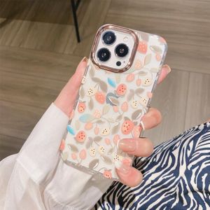 Glitter Poeder Galvaniseren Bloem Schokbestendig Telefoon Case voor iPhone 11 Pro Max (Flower S3)