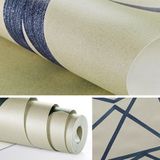 Moderne minimalistische geometrische patroon non-woven behang slaapkamer woonkamer wallpaper (gouden)