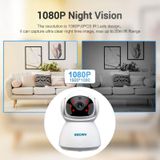 ESCAM PT201 HD 1080P DUAL-BAND WIFI IP-camera  ondersteuning Night Vision / Motion Detection / Auto Tracking / TF-kaart / Two-Way Audio