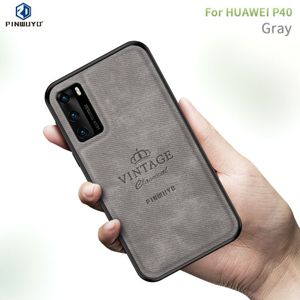 Voor Huawei P40 PINWUYO Zun Series PC + TPU + Skin Waterproof en Anti-fall All-inclusive Protective Shell (Grijs)