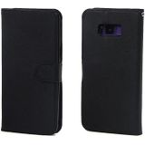 For Samsung Galaxy S8 Cross Texture Detachable Leather Phone Case(Black)