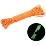 20m 9-Core Nylon + Polyester Full-licht buiten Camping Tent Rescue gebundeld TL klimmen Rope(Orange)