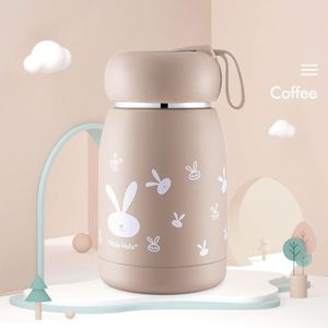 Cartoon Thermos Mok Intelligente Temperatuur Meting Kleur Verandering Display Temperatuur Water Cup Paar Kinderen Student Cup  Capaciteit: 320ml (Koffie)