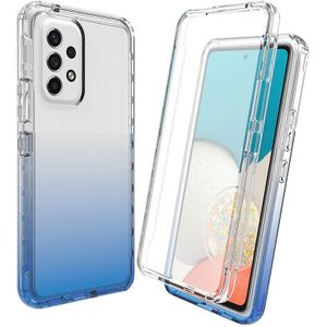 Voor Samsung Galaxy A53 5G hoge transparantie tweekleurige geleidelijke pc+TPU-telefoonhoesje