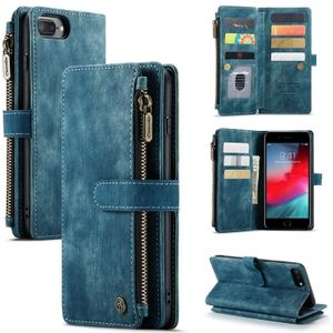Caseme-C30 PU + TPU Multifunctionele Horizontale Flip Lederen Case met Houder & Card Slot & Portemonnee & Rits Pocket voor iPhone 8 Plus & 7 Plus & 6 Plus