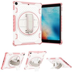 Voor iPad 9.7 2018/2017 / iPad Air schokbestendige tablethoes met houder en handriem